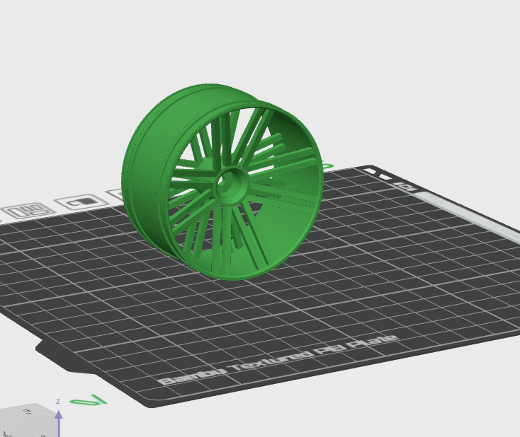 Ruota posteriore — render slicer 3D